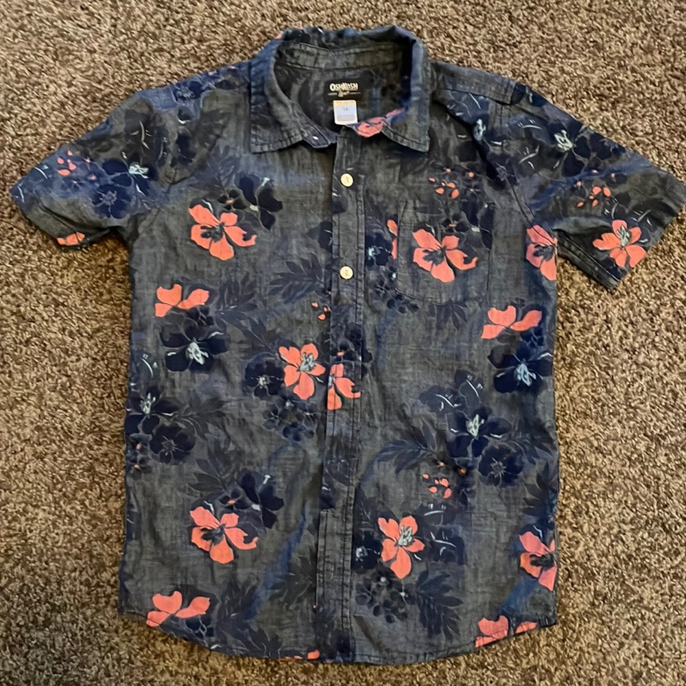 Hawaiian button down shirt Oshkosh